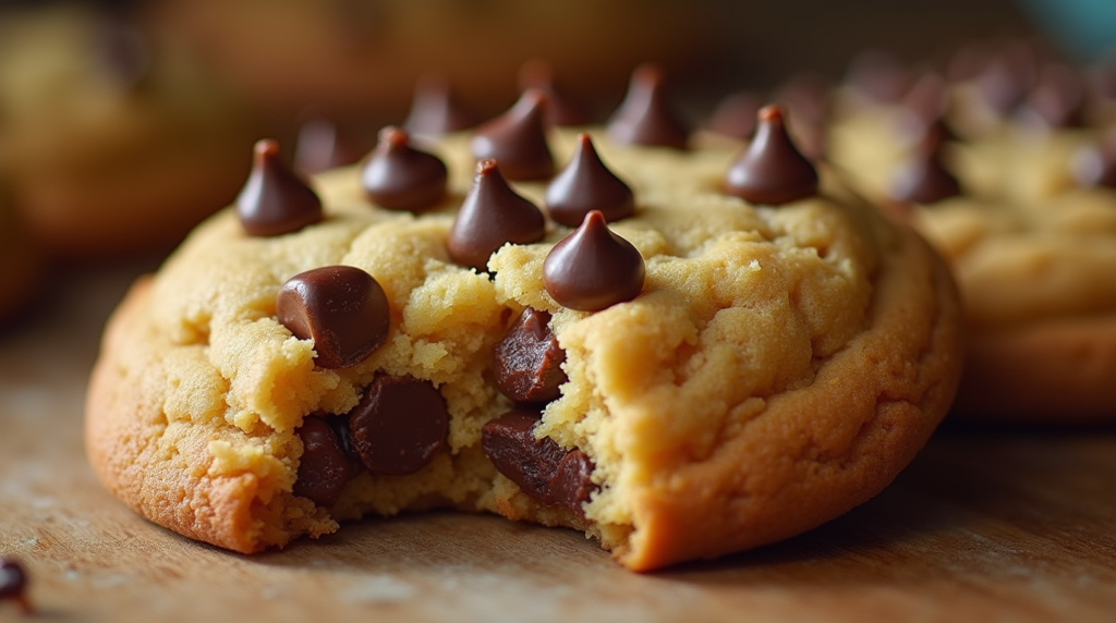 Freshly baked Crumbl cookies with frosting and chocolate chips